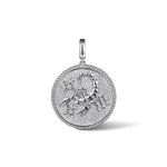 925 Sterling Silver White Sapphire Bujukan Scorpio Medallion Pendant - PT7588SVJWS-Gabriel & Co.-Renee Taylor Gallery
