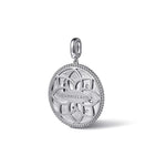 925 Sterling Silver White Sapphire Bujukan Scorpio Medallion Pendant - PT7588SVJWS-Gabriel & Co.-Renee Taylor Gallery