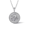 925 Sterling Silver White Sapphire Bujukan Scorpio Medallion Pendant - PT7588SVJWS-Gabriel & Co.-Renee Taylor Gallery