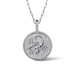 925 Sterling Silver White Sapphire Bujukan Scorpio Medallion Pendant - PT7588SVJWS-Gabriel & Co.-Renee Taylor Gallery