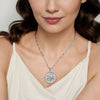 925 Sterling Silver White Sapphire Bujukan Scorpio Medallion Pendant - PT7588SVJWS-Gabriel & Co.-Renee Taylor Gallery