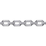 925 Sterling Silver White Sapphire Link Chain Tennis Bracelet - TB4887-75SVJWS-Gabriel & Co.-Renee Taylor Gallery