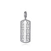 925 Sterling Silver Whtie Sapphire Personalized Medallion Pendant - PT6610SVJWS-Gabriel & Co.-Renee Taylor Gallery
