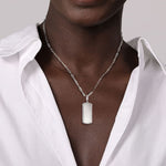 925 Sterling Silver Whtie Sapphire Personalized Medallion Pendant - PT6610SVJWS-Gabriel & Co.-Renee Taylor Gallery