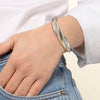 925 Sterling Silver and 14K Yellow Gold Bujukan Twisted Wire Bangle Bracelet - BG5044-62MZJJJ-Gabriel & Co.-Renee Taylor Gallery
