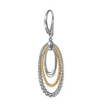 925 Sterling Silver and 14K Yellow Gold Bujukan Rope Drop Earrings - EG15305MZJJJ-Gabriel & Co.-Renee Taylor Gallery