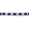 925 Sterling Silver and 6mm Lapis Beaded Bracelet - TBM4531SVJLP-Gabriel & Co.-Renee Taylor Gallery