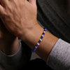 925 Sterling Silver and 6mm Lapis Beaded Bracelet - TBM4531SVJLP-Gabriel & Co.-Renee Taylor Gallery