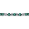 925 Sterling Silver and 6mm Malachite Beaded Bracelet - TBM4531SVJMA-Gabriel & Co.-Renee Taylor Gallery