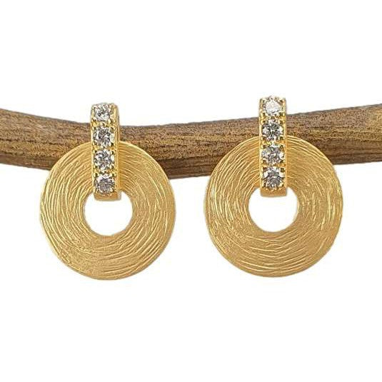 14K Gold & Diamond Earrings-Marika-Renee Taylor Gallery
