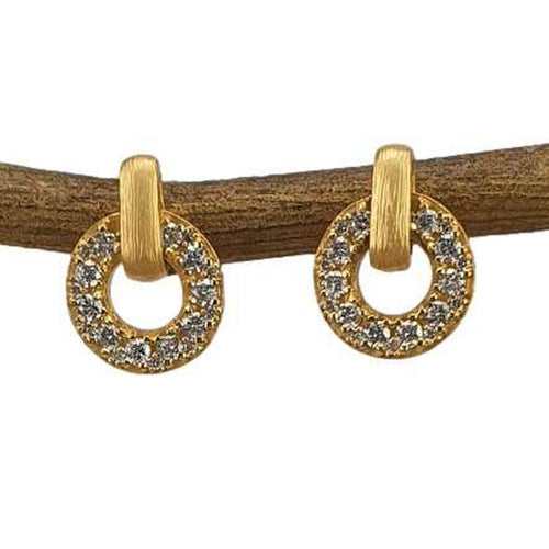Marika 14K Gold & Diamond Earrings M9305-Marika-Renee Taylor Gallery