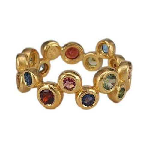 Marika 14K Gold & Sapphire Ring - M9307-Marika-Renee Taylor Gallery