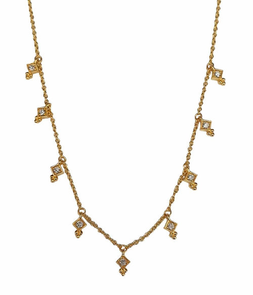 14K Gold Diamond Drop Necklace - M9558-Marika-Renee Taylor Gallery