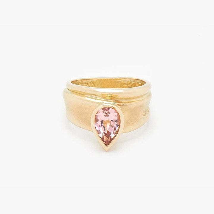 Gold Band Ring with Pink Tourmaline - A2035TP-Misani Milano-Renee Taylor Gallery