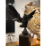 "Wise Owl on Base"-John Benedict-Renee Taylor Gallery