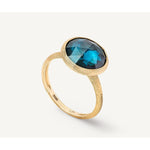 18K Yellow Gold Medium London Blue Topaz Ring - AB586 TPL01 Y 02-Marco Bicego-Renee Taylor Gallery