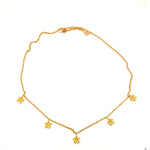 Aloha 5 Flower Necklace Gold Vermeil 8MM - ALN4-Joyla-Renee Taylor Gallery