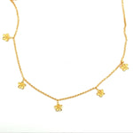 Aloha 5 Flower Necklace Gold Vermeil 8MM - ALN4-Joyla-Renee Taylor Gallery