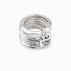 Prisoner Sterling Silver Plated Ring - ANI0057MET-UNO de 50-Renee Taylor Gallery