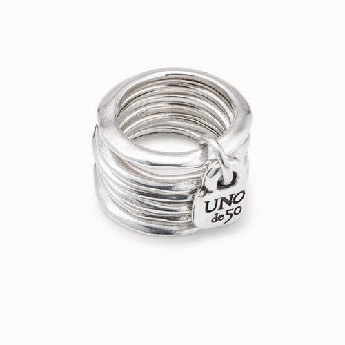 Prisoner Sterling Silver Plated Ring - ANI0057MET-UNO de 50-Renee Taylor Gallery