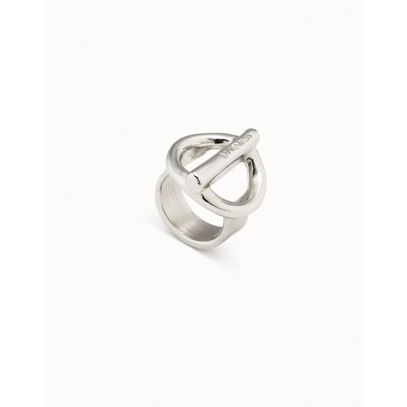 On/Off Sterling Silver Sterling Silver Plated Ring - ANI0626MTL-UNO de 50-Renee Taylor Gallery