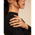 On My Own Sterling Silver Sterling Silver Plated Ring - ANI0654GRSMTL-UNO de 50-Renee Taylor Gallery