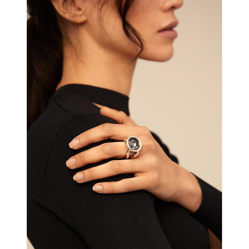 On My Own Sterling Silver Sterling Silver Plated Ring - ANI0654GRSMTL-UNO de 50-Renee Taylor Gallery