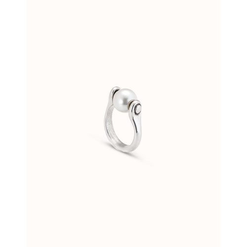 Sterling Silver Plated Ring with Pearl - ANI0662BPLMTL-UNO de 50-Renee Taylor Gallery