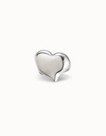 Sterling Silver-Plated Large Heart Shaped Ring - ANI0700MTL00018-Uno de 50-Renee Taylor Gallery