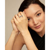 Aura Blue Silver Sterling Silver Plated Ring-UNO de 50-Renee Taylor Gallery