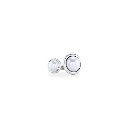 Silver Artsy Ring with Pearls - ANI0801BPLMTL-UNO de 50-Renee Taylor Gallery
