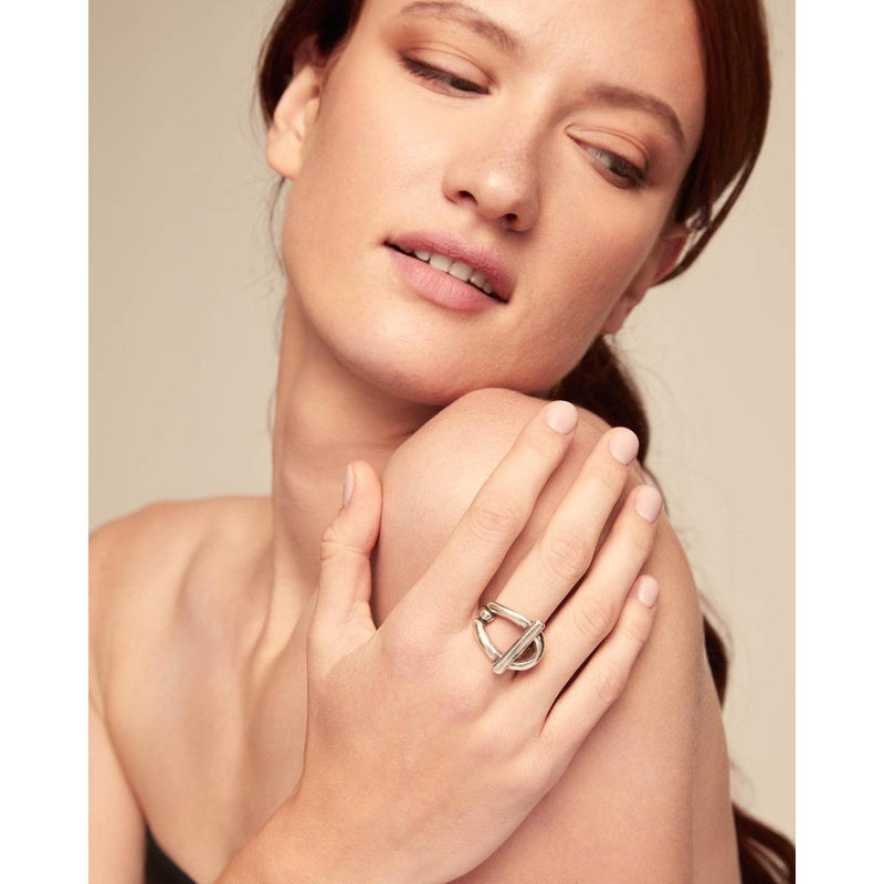 Sterling Silver Plated Ring - ANI0407MTL-UNO de 50-Renee Taylor Gallery
