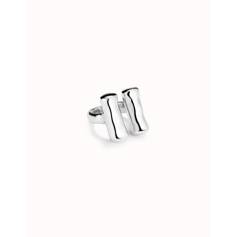 Ser Natural Sterling Silver Plated Ring - ANI0813MTL000-UNO de 50-Renee Taylor Gallery