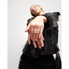 Ser Natural Sterling Silver Plated Ring - ANI0813MTL000-UNO de 50-Renee Taylor Gallery
