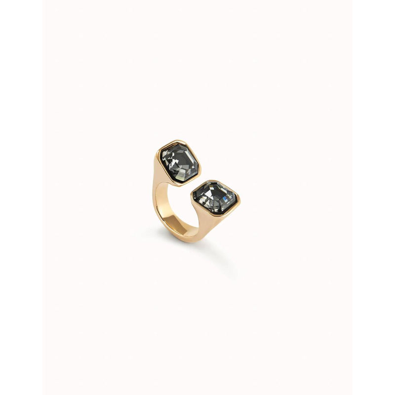 Ser Without Complex 18K Gold Plated Ring - ANI0821NGRORO-UNO de 50-Renee Taylor Gallery