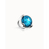 Ser Deslumbrante Blue Oval Faceted Crystal Large Silver Plated Ring - ANI0851AZUMTL-UNO de 50-Renee Taylor Gallery