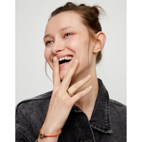 Ser Imparable Gold Geometric Ring - ANI0853ORO000-UNO de 50-Renee Taylor Gallery
