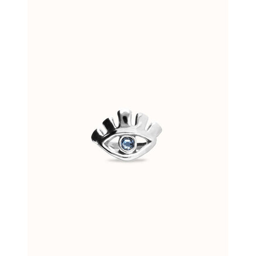 Ser Intuitiva Silver Ring with Faceted Blue Crystal - ANI0855AZUMTL-UNO de 50-Renee Taylor Gallery