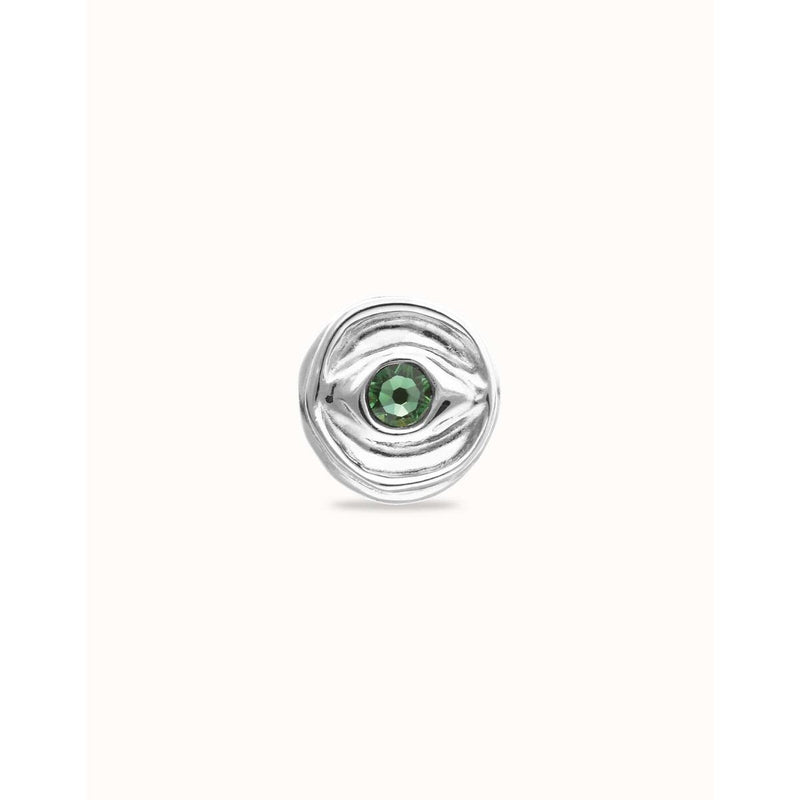 Ser Intuitiva Eye-Shaped Signet Ring with Faceted Green Crystal - ANI0856VRDMTL-UNO de 50-Renee Taylor Gallery