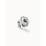 Ser Intuitiva Eye-Shaped Signet Ring with Faceted Green Crystal - ANI0856VRDMTL-UNO de 50-Renee Taylor Gallery
