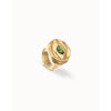 Ser Intuitiva Gold Eye-Shaped Signet Ring with Faceted Green Crystal - ANI0856VRDORO-UNO de 50-Renee Taylor Gallery