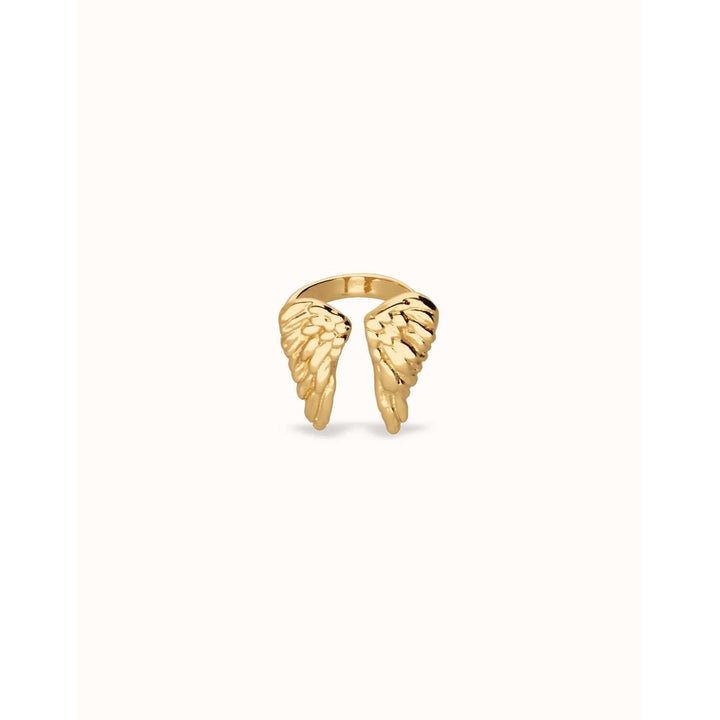 Ser Invencible Ring with wing design - ANI0857ORO-UNO de 50-Renee Taylor Gallery