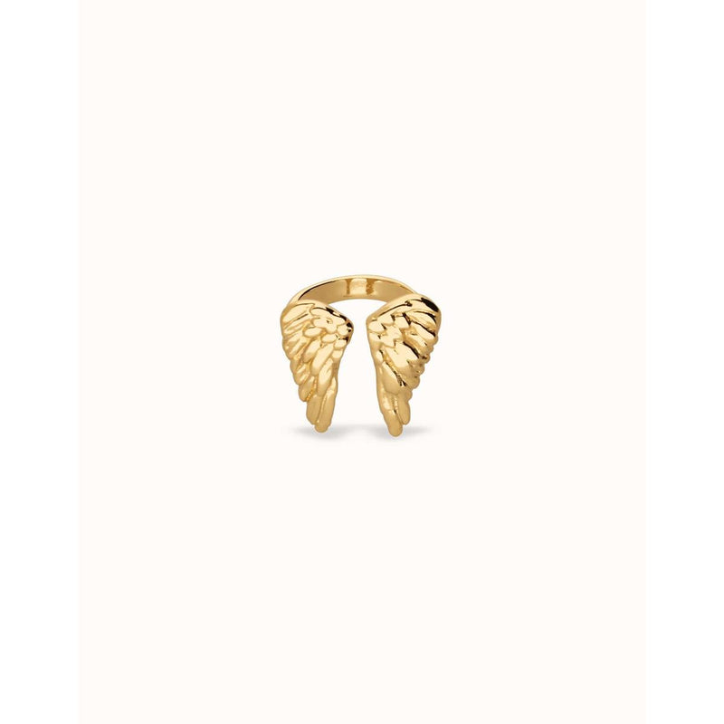 Ser Invencible Ring with wing design - ANI0857ORO-UNO de 50-Renee Taylor Gallery