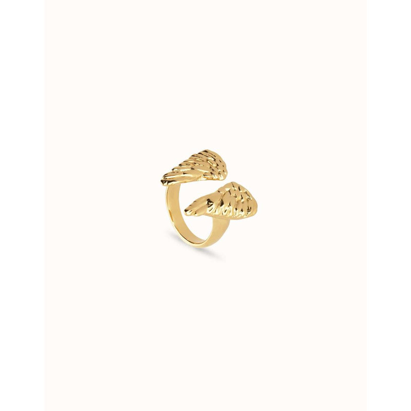 Ser Invencible Ring with wing design - ANI0857ORO-UNO de 50-Renee Taylor Gallery