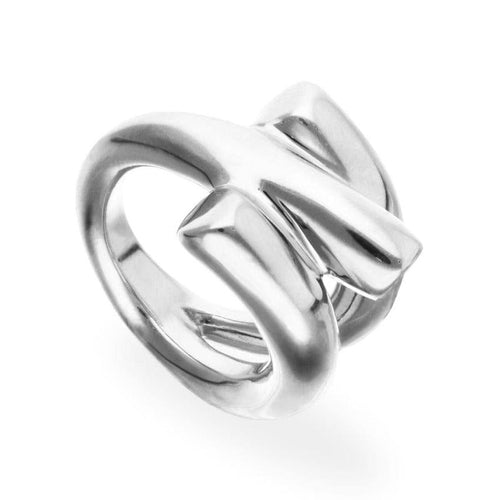 Silver Ring with Three Intertwined Organic Shapes - ANI0862MTL-UNO de 50-Renee Taylor Gallery