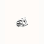 Silver Ring with Four Intertwined Organic Shapes - ANI0863MTL-UNO de 50-Renee Taylor Gallery