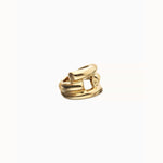 Golden Ring with Four Intertwined Organic Shapes - ANI0863ORO-UNO de 50-Renee Taylor Gallery