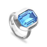 Silver and Blue Core Ring - ANI0864AZUMTL-UNO de 50-Renee Taylor Gallery