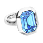 Silver and Blue Core Ring - ANI0864AZUMTL-UNO de 50-Renee Taylor Gallery
