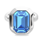 Silver and Blue Core Ring - ANI0864AZUMTL-UNO de 50-Renee Taylor Gallery